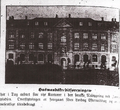Kreditforeningens nye hus 1907